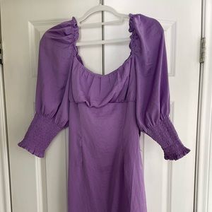 COPY - Purple puff sleeve mini dress